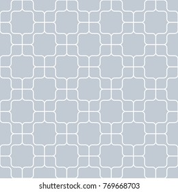 Seamless geometric pattern, vintage curved on gray background, stripes abstract template, vector illustration

