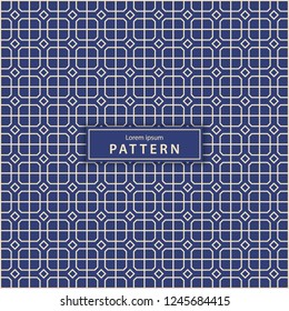 Seamless geometric pattern in vintage style