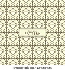 Seamless geometric pattern in vintage style