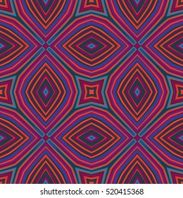 Seamless Geometric Pattern. Vintage Vector Ornament. Seamless Background Applicable For Print, Fabric, Textile, Package Or Wrapping Paper Design.