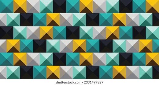 seamless geometric pattern for wall decor and background