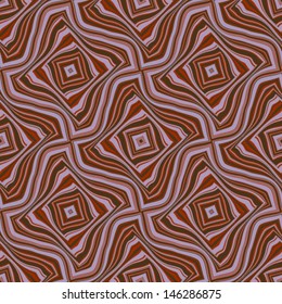 Seamless geometric pattern with wave lines. Optical illusion.  Can be used in textiles, for book design, website background. 