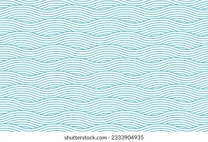 Seamless geometric pattern with waves