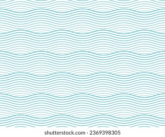 Seamless geometric pattern with waves