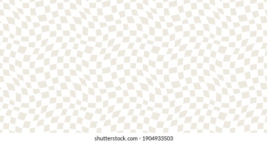 Seamless geometric pattern. Waves and circles in black and white. Vector illustration