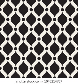 Seamless geometric pattern. Wavy dotted stripes. Minimalist vector repeating texture.