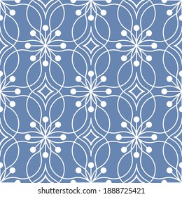 Seamless geometric pattern with wavy lines. Vector art.
