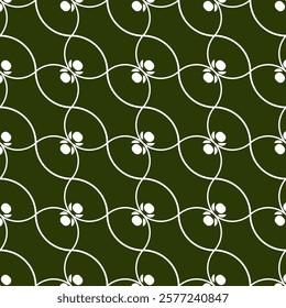 Seamless geometric pattern with wavy lines. Vector graphics.
