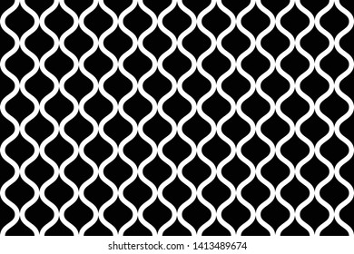 seamless geometric  pattern. wavy stripes. background, vector, illustration