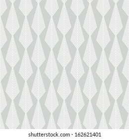 Seamless geometric pattern, white background for winter and christmas theme. Vector illustration. 