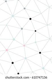 Seamless geometric pattern. White background. Vector repeating texture.