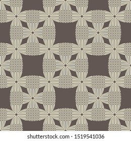 Seamless geometric pattern. White circles.