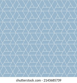 Seamless geometric pattern with white lines on pastel background. Simple vector illustration.