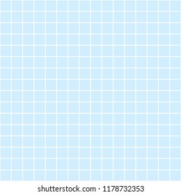 Seamless geometric pattern in a white mesh on a light blue background.