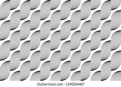 seamless geometric pattern white-gray line background, vector, illustration
