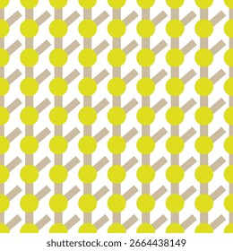 Seamless Geometric Pattern with Yellow Circles - Powered by Shutterstock - Get 15% off with code: PIKWIZARD15