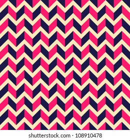 Seamless geometric pattern with zigzags. Can be used in textiles, for book design, website background.