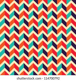 Seamless geometric pattern with zigzags. Can be used in textiles, for book design, website background.