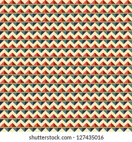 Seamless geometric pattern with zigzags. Can be used in textiles, for book design, website background.