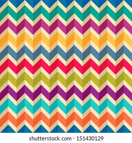 Seamless geometric pattern with zigzags. Can be used in textiles, for book design, website background.