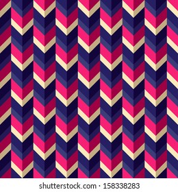 Seamless geometric pattern with zigzags. Can be used in textiles, for book design, website background.
