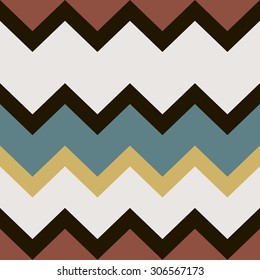 Seamless geometric pattern with zigzags. Can be used in textiles, for book design, website background.