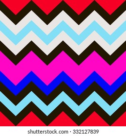 Seamless geometric pattern with zigzags. Can be used in textiles, for book design, website background.