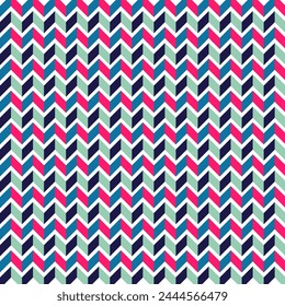 Seamless geometric pattern with zigzags. Illustration Vector
