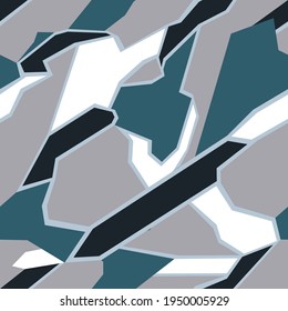 Patrón geométrico sin soldadura.Resumen de camo. Fondo de carreras. Impresión de vinilo y calcomanía. Ilustración del vector