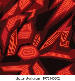 Seamless geometric pattern.Abstract camo. Racing background of spots. Print vinyl  and decal. Vector illustration