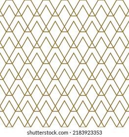 Seamless geometric pattern.Average thickness lines.Brown color.