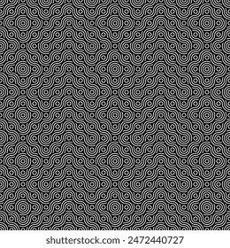 Seamless Geometric pattern.Black and white seamless pattern designs suitable for Backgrounds, Interiors, Textiles, Tiles, Wallpapers, Printing, Textures, Fabrics, Cover, etc. EPS 10