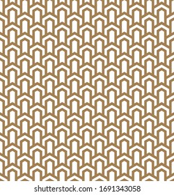 Seamless geometric pattern.Brown and white.Thick lines