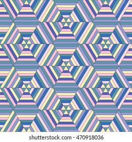Seamless geometric pattern.Colorful vector abstract print.Textile texture