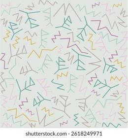 seamless geometric pattern,Modern basic shapes,zigzag,spiral,,triangle,cool abstract background,funny geometric people design
