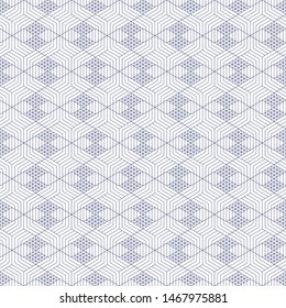 Seamless geometric patterns for fabric, formal shirts, casual with elegant blue stripe motifs blue color