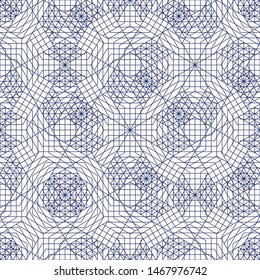 Seamless geometric patterns for fabric,shirts, with elegant blue stripe motifs color
