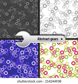 Seamless geometric patterns with gears