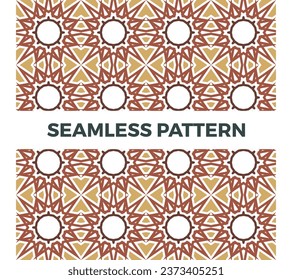 Seamless geometric patterns illustration design