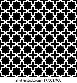 Seamless Geometric Patterns. Islamic Art Design, Mosque Pattern Vector