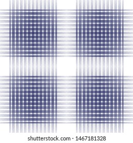 Seamless geometric patterns for plaid fabric, formal shirts, casual with elegant blue stripe motifs