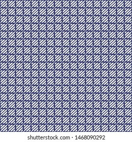 Seamless geometric patterns for plaid fabric, formal shirts, casual with elegant blue stripe motifs