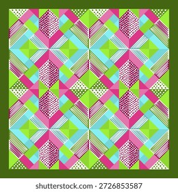 Patrones geométricos inconsútiles para las impresiones, las decoraciones, los Fondos de pantalla y el papel de embalaje. Un sinfín de diseños de Vector plano.
