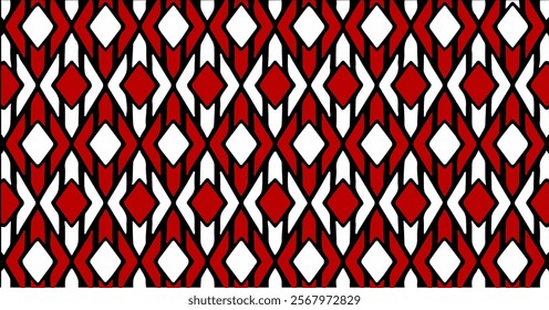 Seamless geometric patterns with vibrant and contrasting colors, perfect for background designs, textiles, and decorations. High-quality and versatile for various creative projects