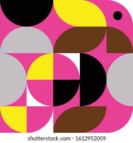 Seamless geometric pattern.Scandinavian style.Abstract background.A template for the design.Modern design