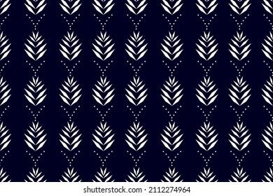 Seamless geometric pattern.textile fashion,vector illustration file.dark blue background. Design for fabric, curtain, background, carpet, wallpaper, clothing, wrapping, Batik, fabric,Vector illustrati