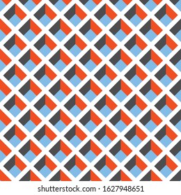Seamless Geometric Pigeonhole Pattern Texture Background Wallpaper.