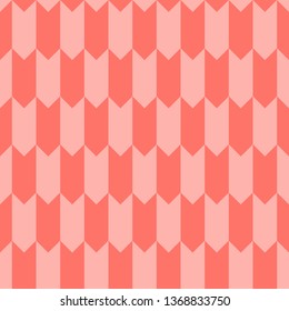 Seamless geometric pink banner. Vector illustration. Trendy pink color background