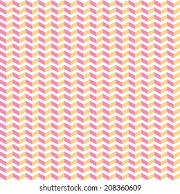 Seamless Geometric Pink and Yellow Pattern / Vector illustrations of geometric pink and yellow figures. Good for backgrounds, wrapping paper, textures.