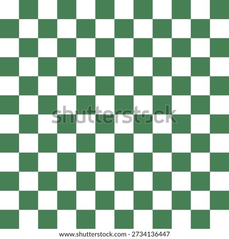 Seamless geometric plaid green and white backdrop. Vector illustration for print.